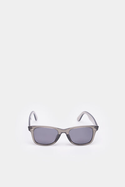 Springfield Klasične prozirne sive naočare za sunce od acetata tamnosiva