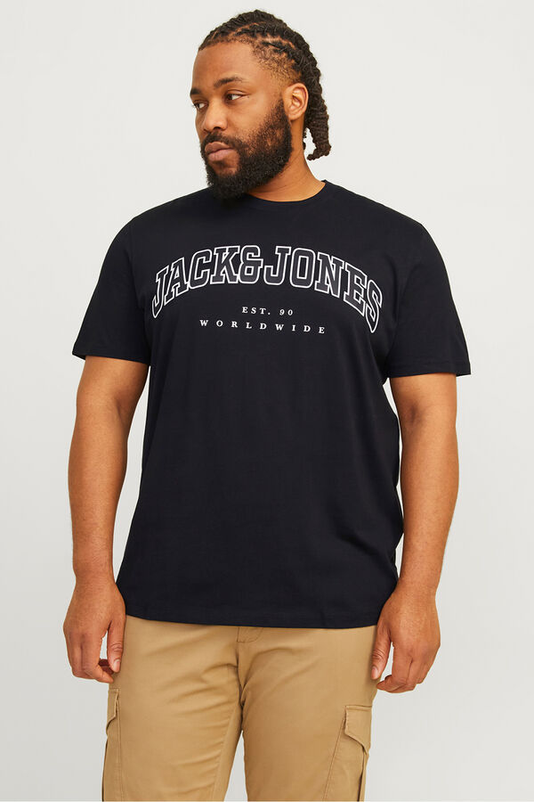 Jack & Jones PLUS Camiseta regular fit PLUS negro