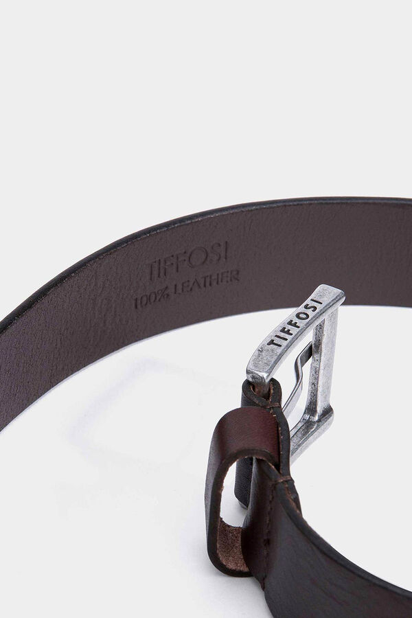 Tiffosi Cinturón Piel marrón