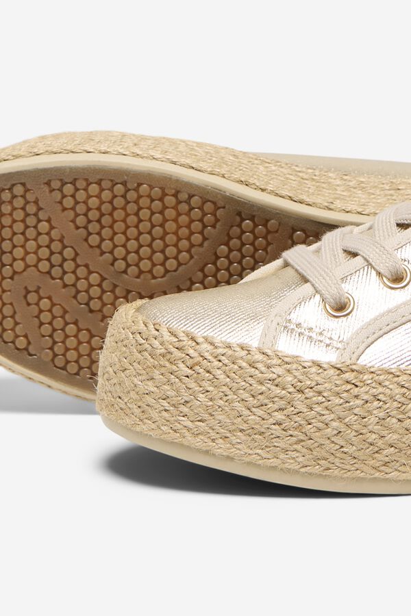 Only Niedrige Espadrille-Plateau-Hausschuhe mit Print