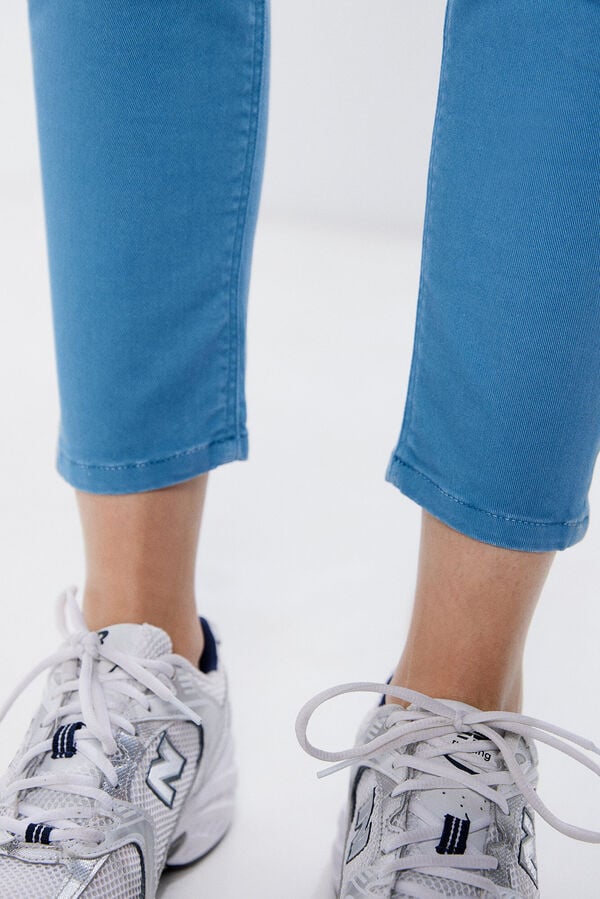 Springfield Jeans slim court couleur bleu indigo
