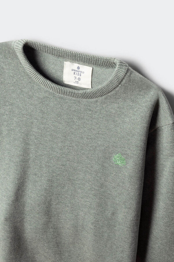 Springfield Kids Camisa básica com cotoveleiras para criança verde