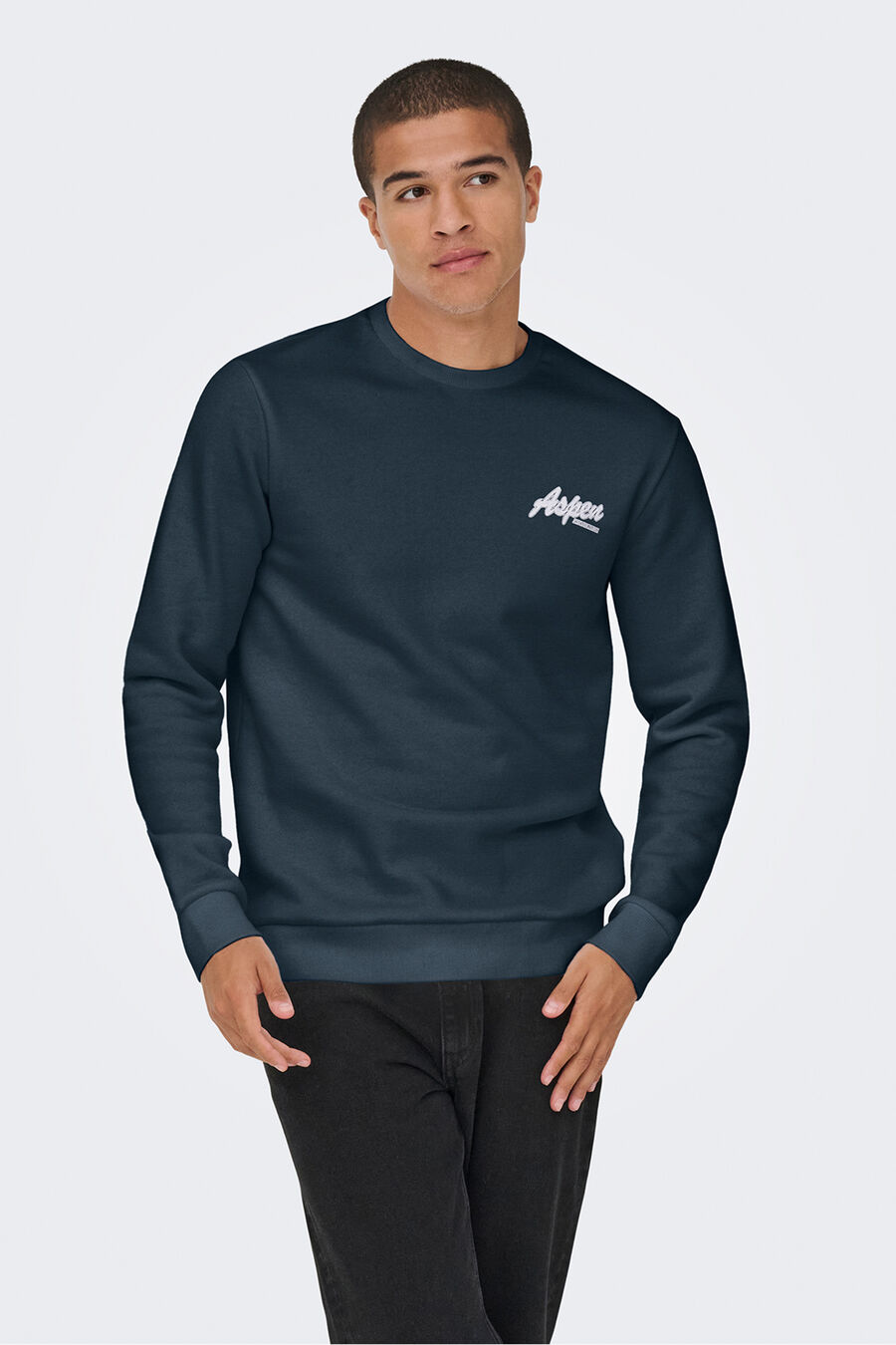 Sudadera cuello redondo