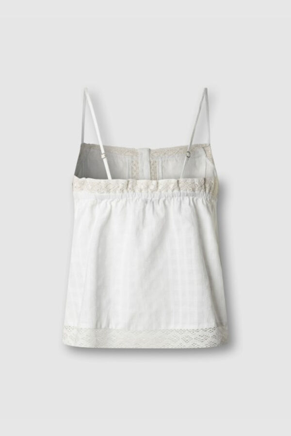 Pepe Jeans Top tirantes ajustable blanco