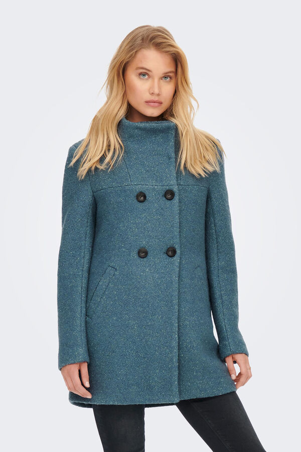 Springfield Long coat with buttons plava