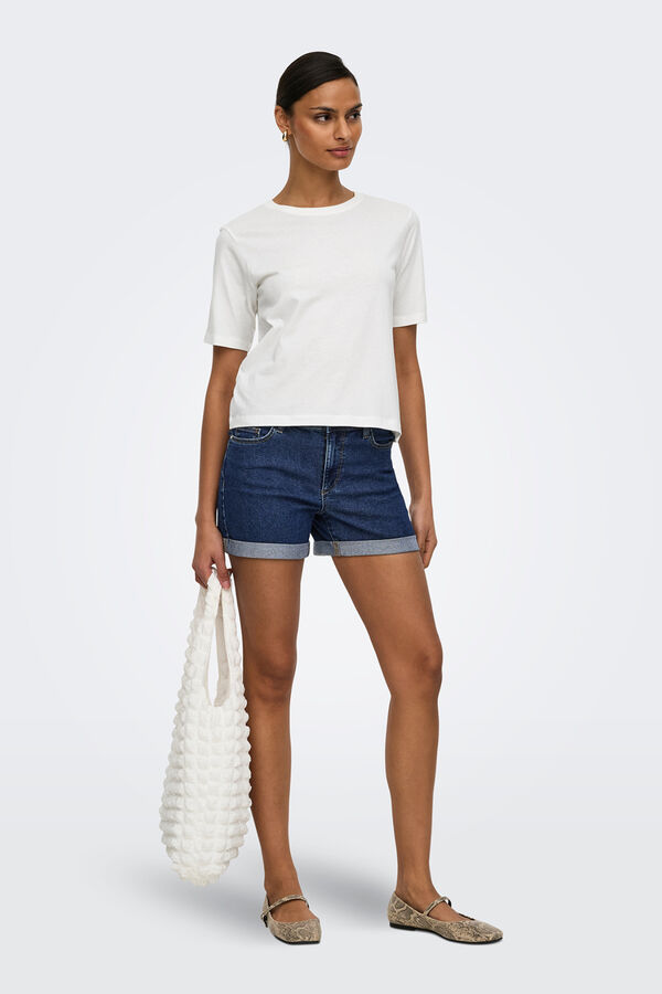 JDY Short vaquero azul