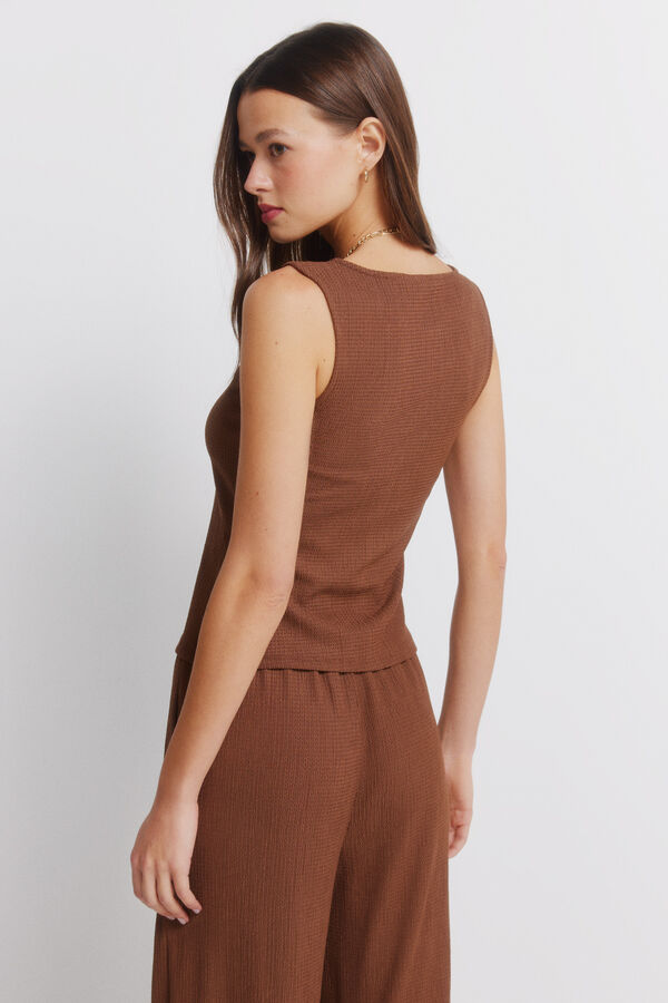 Springfield Button gilet nude