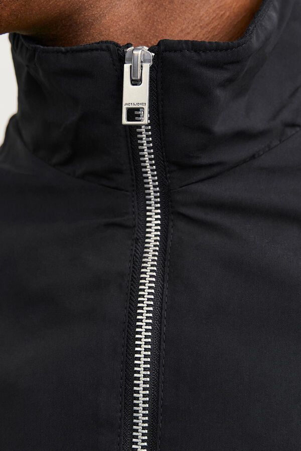 Jack & Jones Chaqueta bomber Harrington cuello alto negro