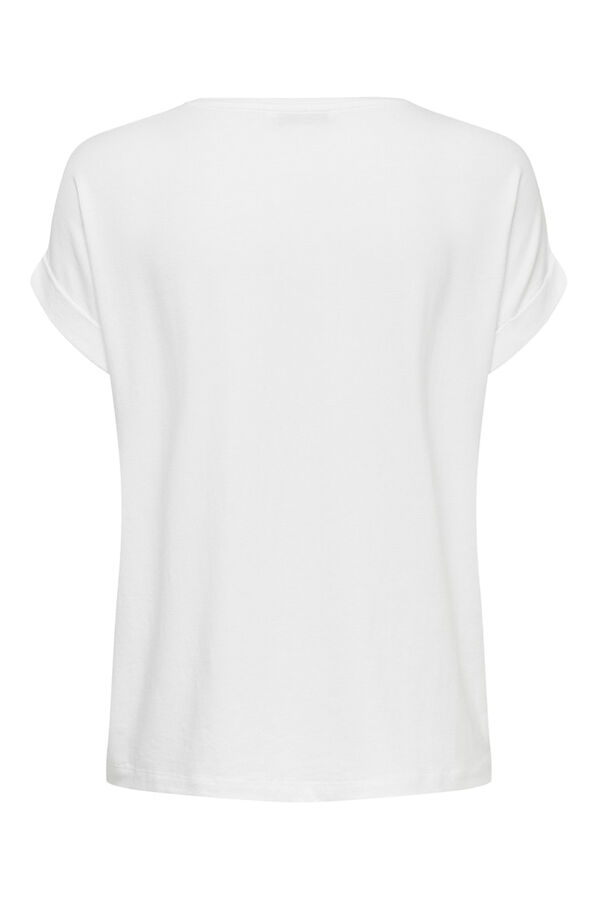 Only short-sleeved T-shirt white