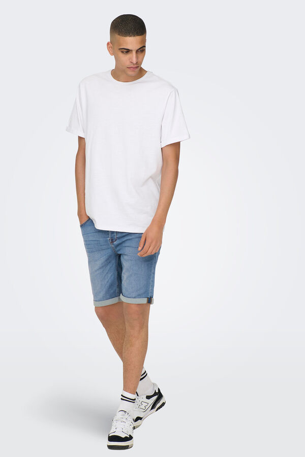 Only & Sons Bermuda vaquera azul