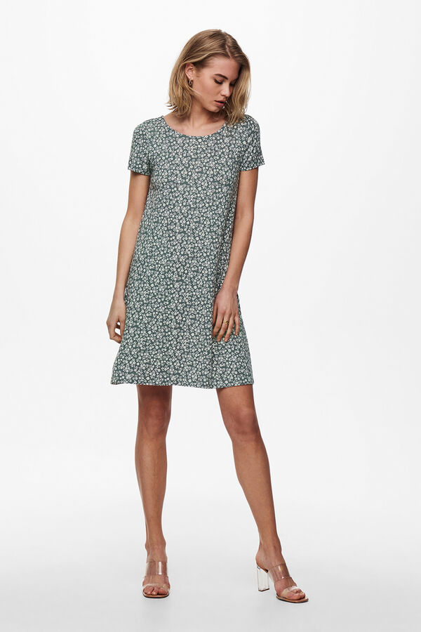 Only Short sleeve short dress Zelena