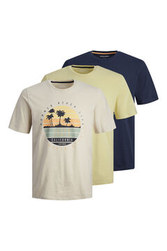 Springfield 3er-Pack T-Shirts banana