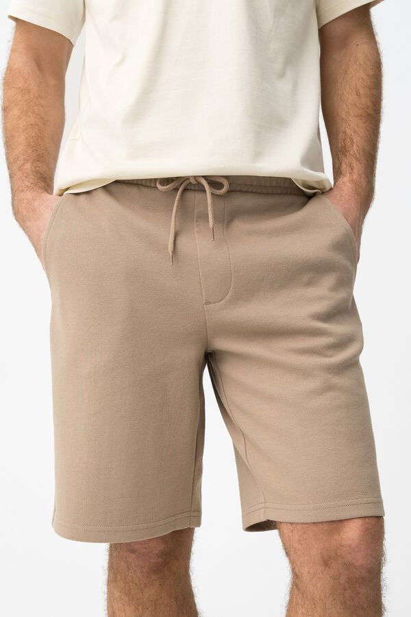 Tiffosi Bermudas cord&oacute;n ajustable beige