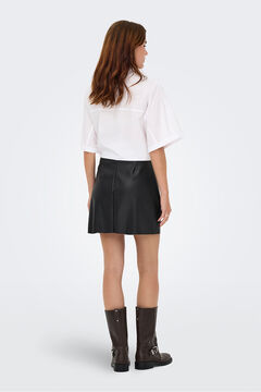 Only Short faux leather skirt 