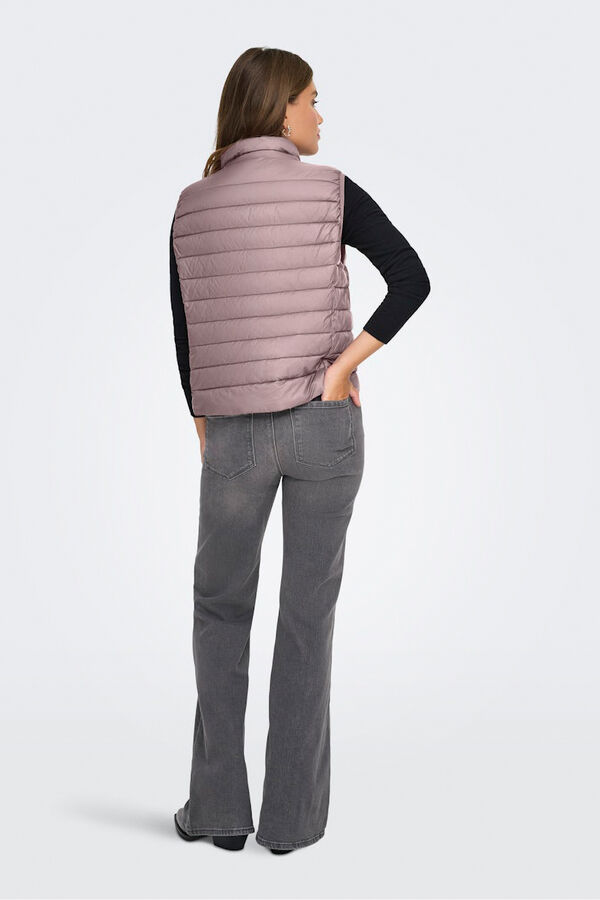Only Chaleco acolchado cremallera rosa
