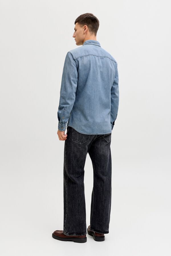 Jack & Jones Denim regular shirt blue