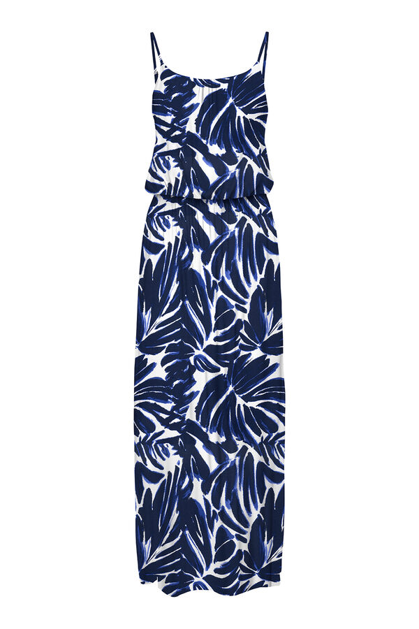 Only Langes einfarbiges Kleid Blau