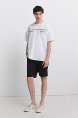 Springfield Black basic slim fit Bermuda shorts black