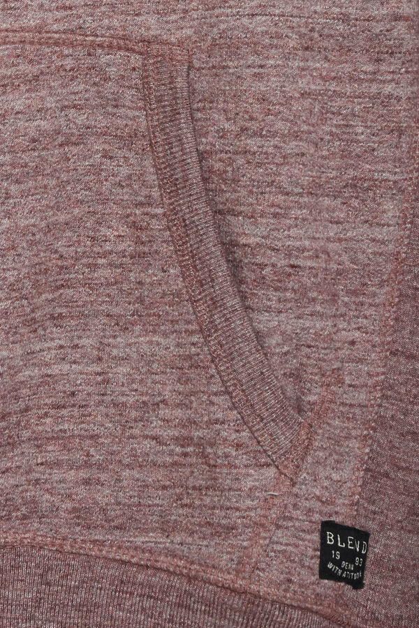 Springfield Sweatshirt with hood and zip fastening deep red