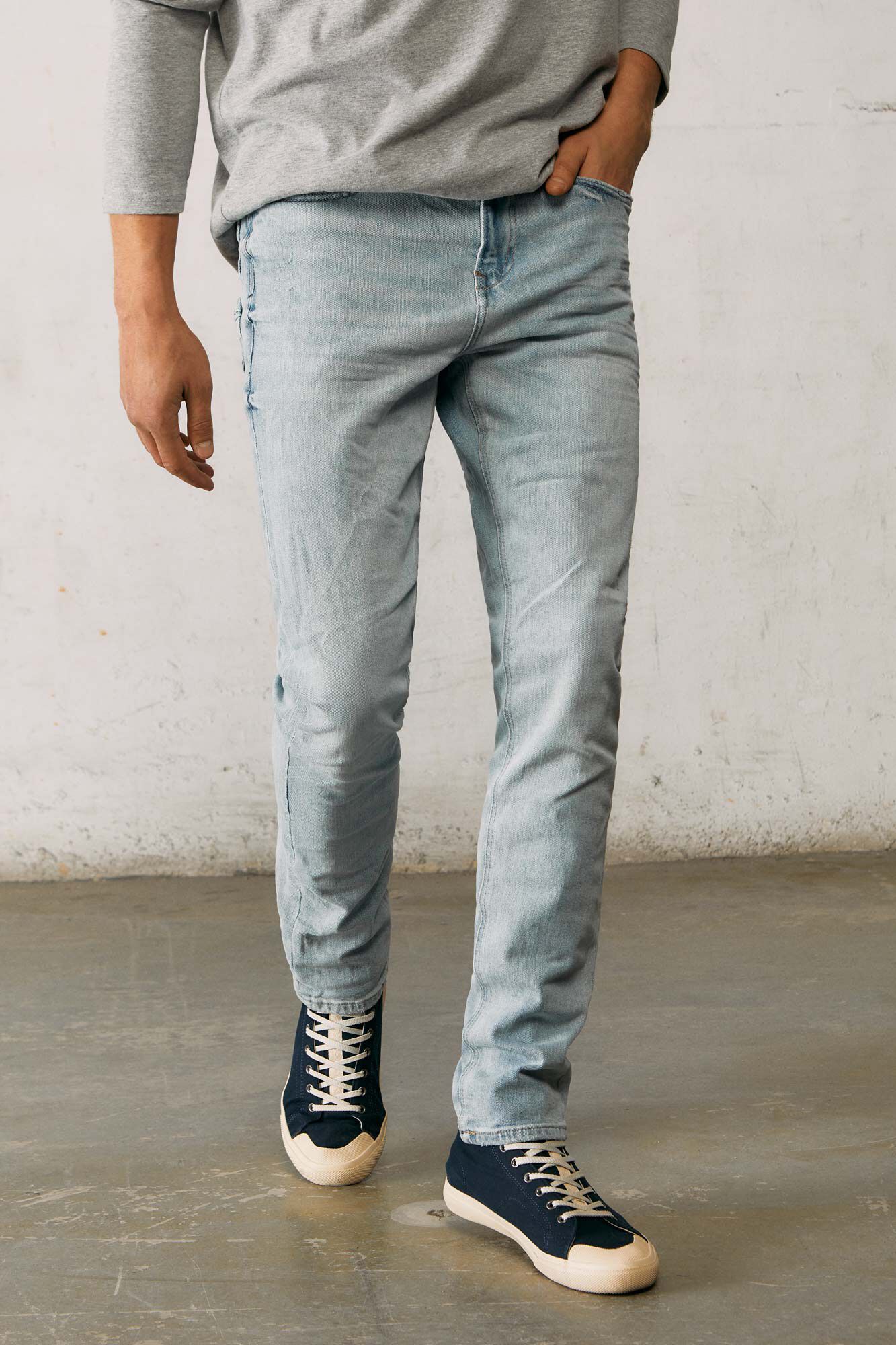 Camisa Denim Azul Acero | Chemises Springfield Homme – Netco Tn Snp