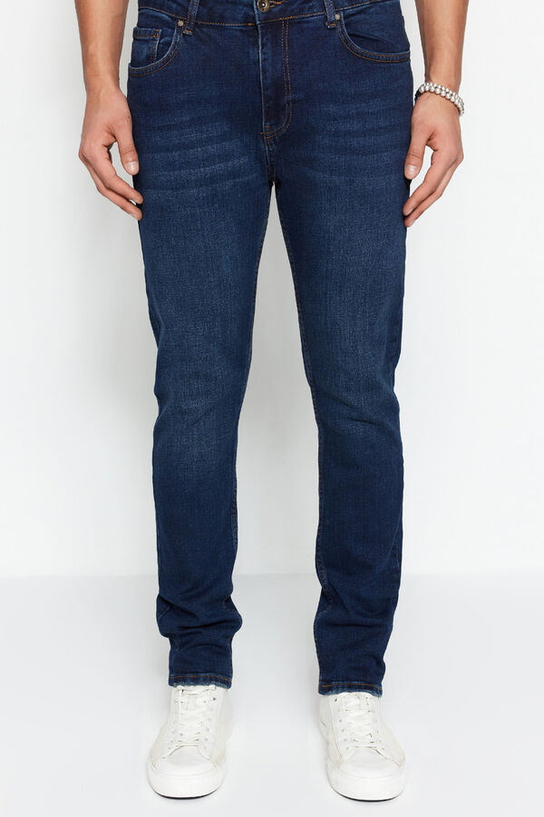 Trendyol Pantal&oacute;n vaquero ajustado azul