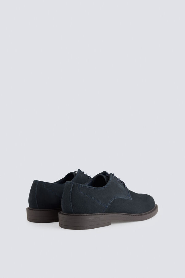 Springfield Zapato traje piel azul