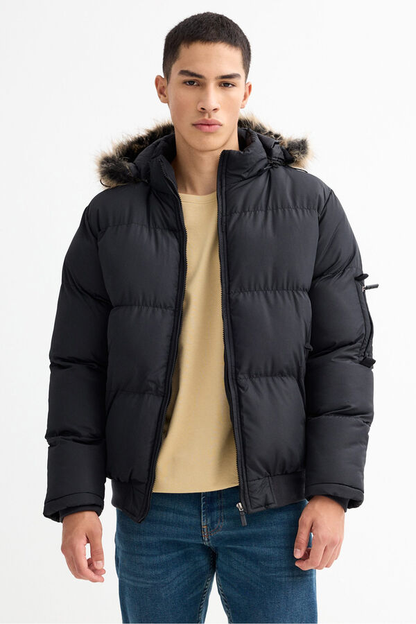 Inside Puffer Jacket black