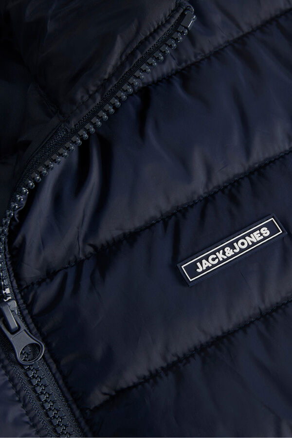 Jack & Jones Chaleco puffer corto azul