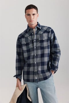Springfield Chemise &agrave; carreaux avec empi&egrave;cement et poches