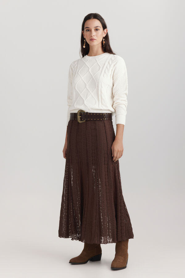 Springfield Chenille braided jumper beige