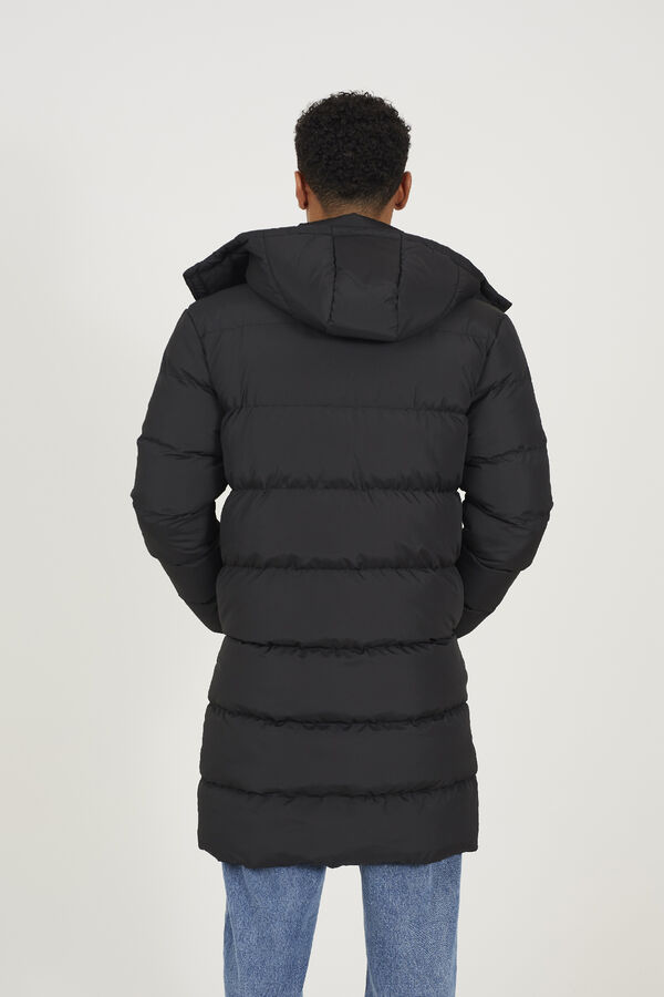 Brave Soul Casaco comprido acolchoado preto
