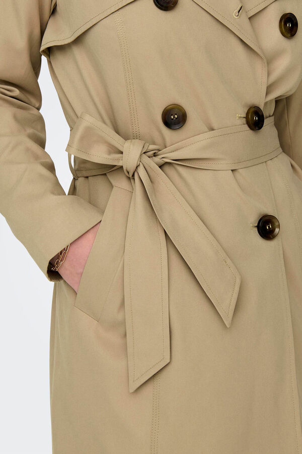 Springfield Classic cotton trench coat brown