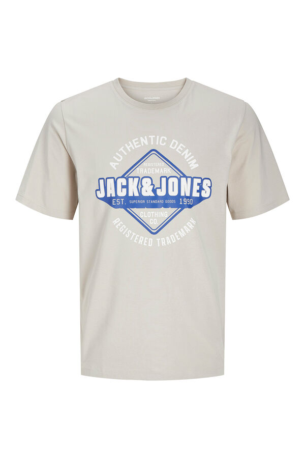 Jack & Jones Camiseta est&aacute;ndar fit gris