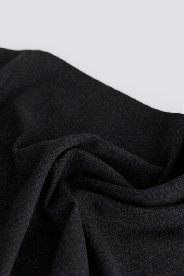 Springfield Herringbone scarf blue