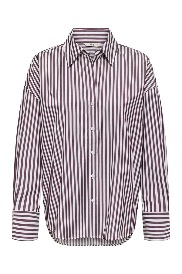 JDY Long sleeve striped shirt white