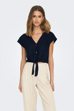 JDY Camisa manga corta nudo