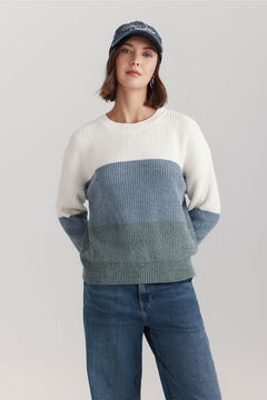 Springfield Colour block chenille jumper