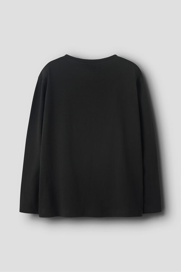 Name It Camiseta de manga larga skate negro