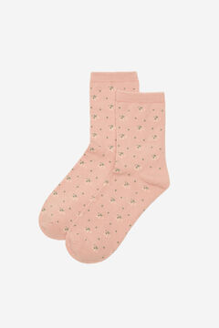 Springfield Apró virágos zokni rózsaszín