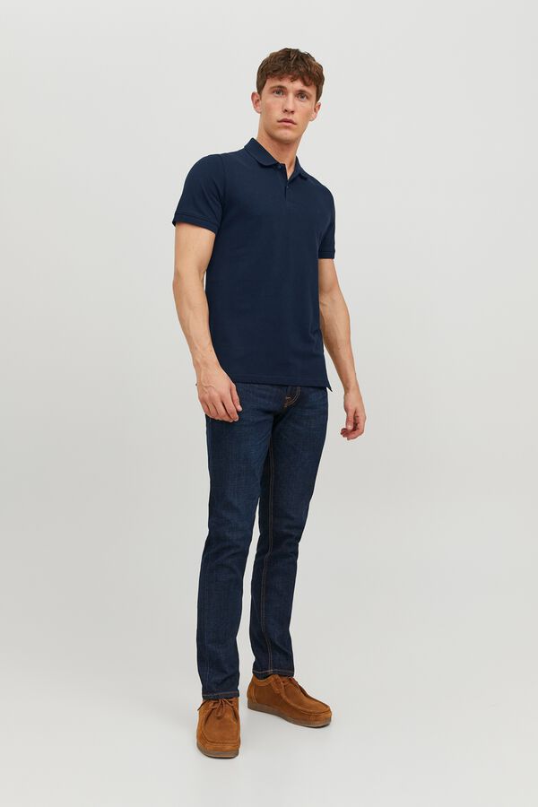 Jack & Jones Polo piqu&eacute; slim azul