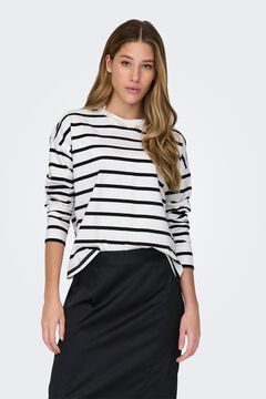 Springfield Striped long-sleeved top white