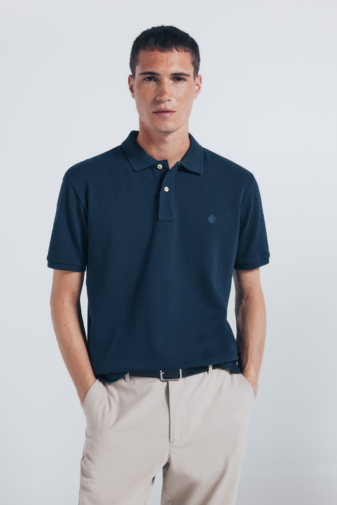 Springfield Essential regular fit piqu&eacute; polo shirt