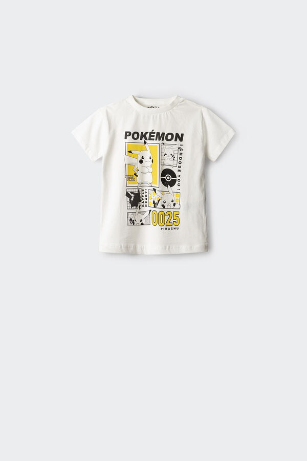 Springfield Pikachu boy t-shirt ecru