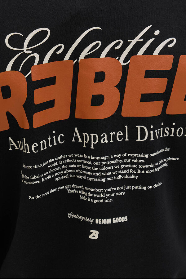 JJ REBEL Sudadera back print negro