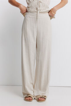 Springfield Striped wide leg trousers