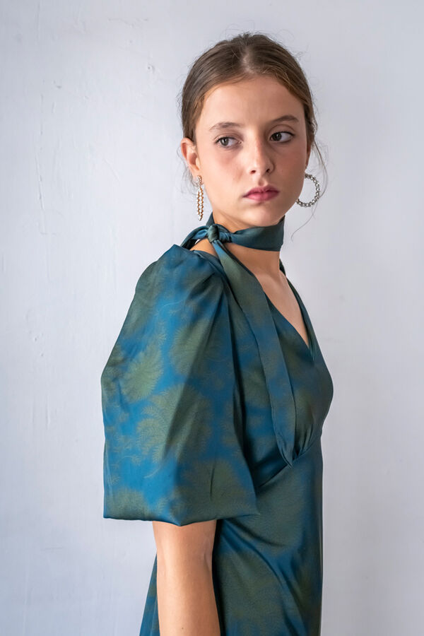 Cul Sac Vestido escote pico estampado