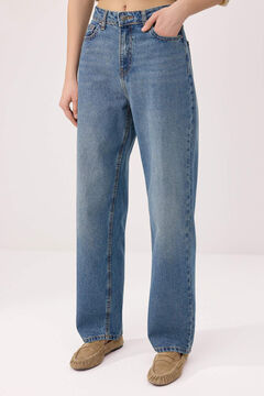Trendyol Vaquero wide leg de tiro alto