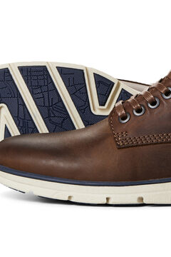 Springfield Contrast sole leather boot brun