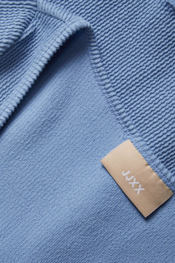 Springfield Ribbed top with buttons bluish