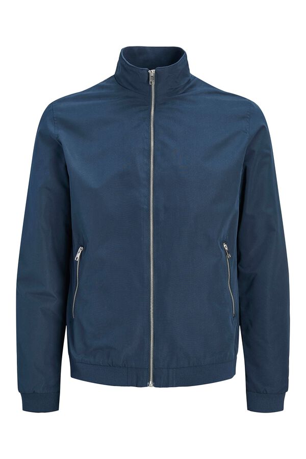 Jack & Jones PLUS high neck bomber jacket blue